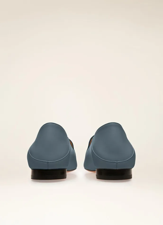 Women Bally Flats and Moccasins Ellah Flat 8211 Leather Loafers In Blue
