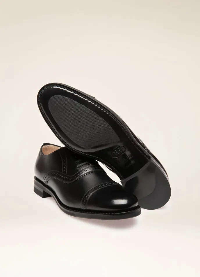 Women Bally Flats and Moccasins Francies 8211 Leather Derby Shoes In Black