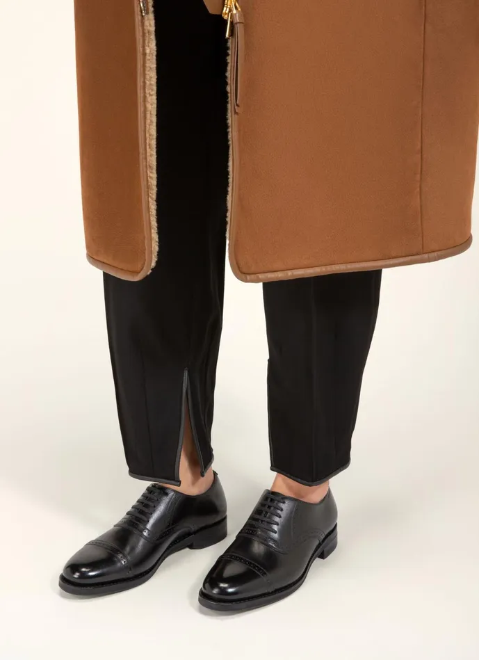 Women Bally Flats and Moccasins Francies 8211 Leather Derby Shoes In Black