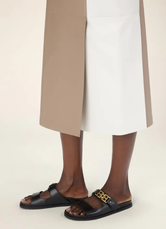 Women Bally Sandals Emma 8211 Leather Sandals In Black