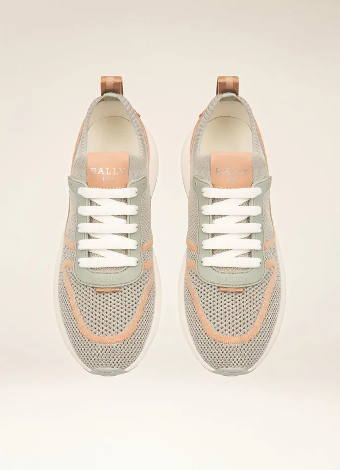 Women Bally Sneakers Davyn 8211 Polyester Mix Sneakers In Grey