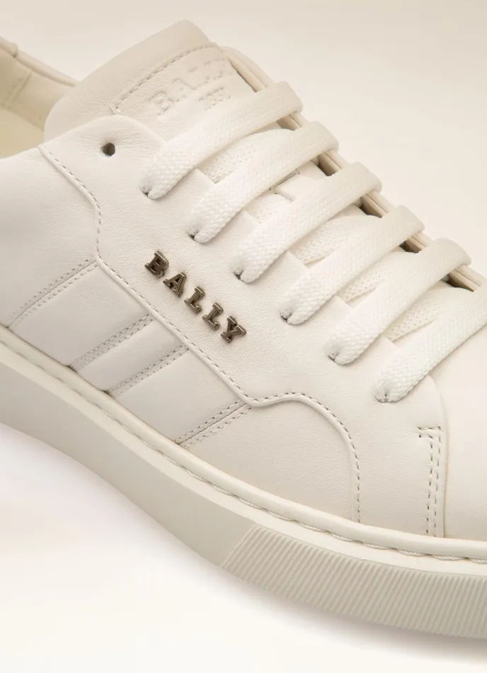 Women Bally Sneakers Maxim 8211 Leather Sneakers In White
