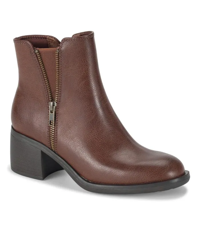 Women Baretraps Booties Avery Block Heel Bootie Oak