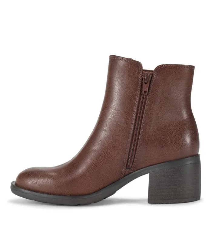 Women Baretraps Booties Avery Block Heel Bootie Oak Women Baretraps Booties Avery Block Heel Bootie Oak