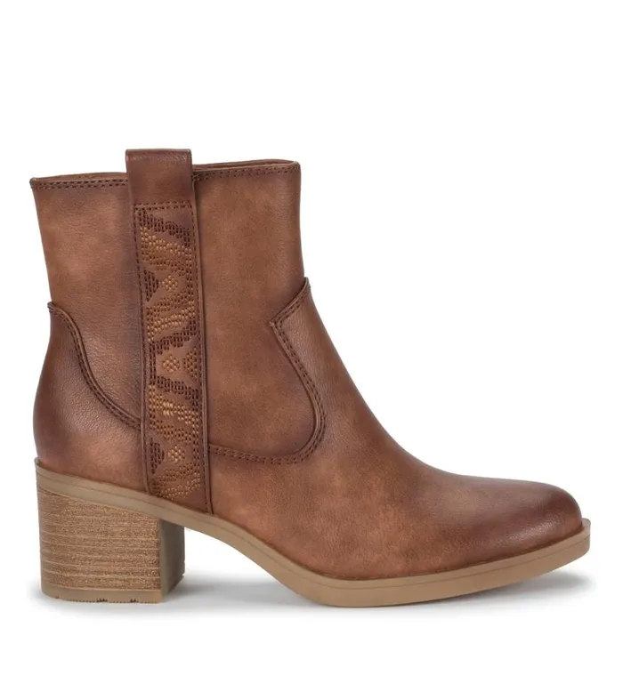 Women Baretraps Booties Covina Block Heel Bootie Brush Brown Women Baretraps Booties Covina Block Heel Bootie Brush Brown