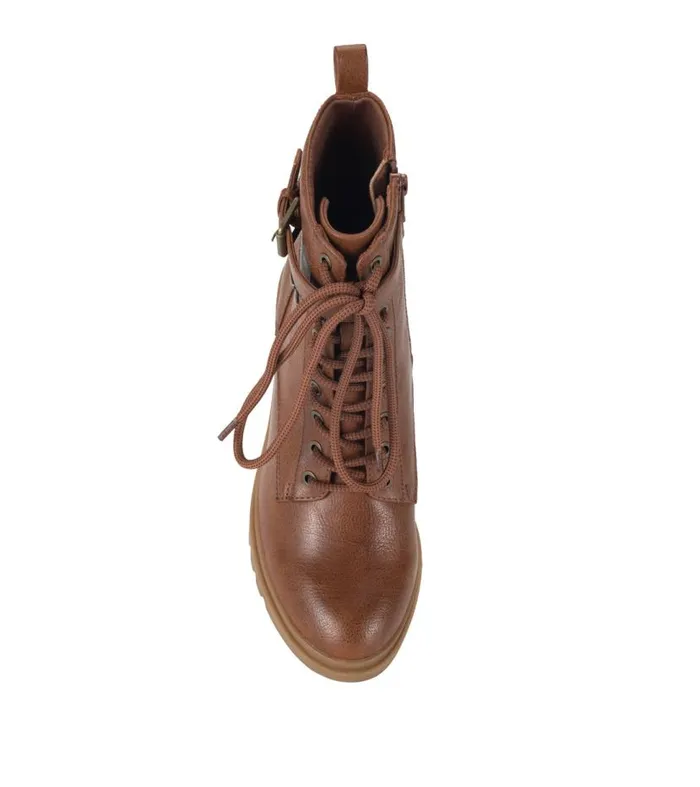 Women Baretraps Booties Dani Lace Up Boot Cognac Women Baretraps Booties Dani Lace Up Boot Cognac