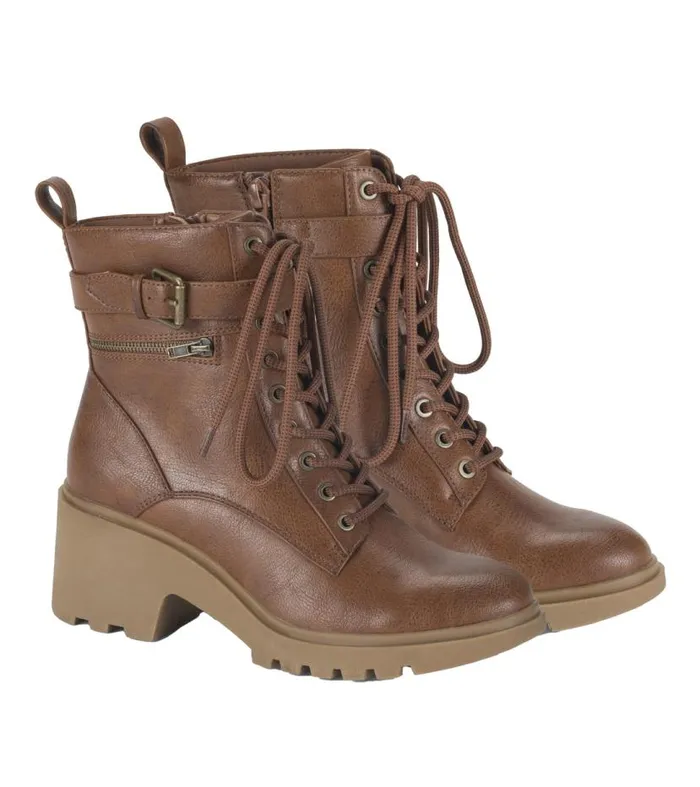 Women Baretraps Booties Dani Lace Up Boot Cognac Women Baretraps Booties Dani Lace Up Boot Cognac