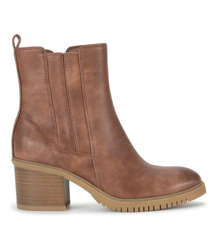 Women Baretraps Booties Feeney Block Heel Boot Brush Brown Women Baretraps Booties Feeney Block Heel Boot Brush Brown