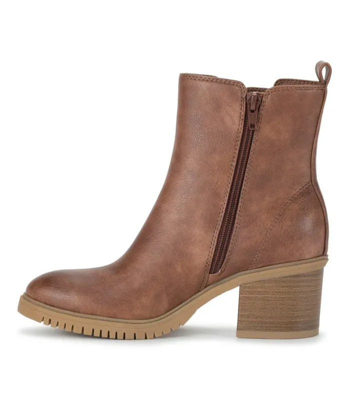 Women Baretraps Booties Feeney Block Heel Boot Brush Brown Women Baretraps Booties Feeney Block Heel Boot Brush Brown