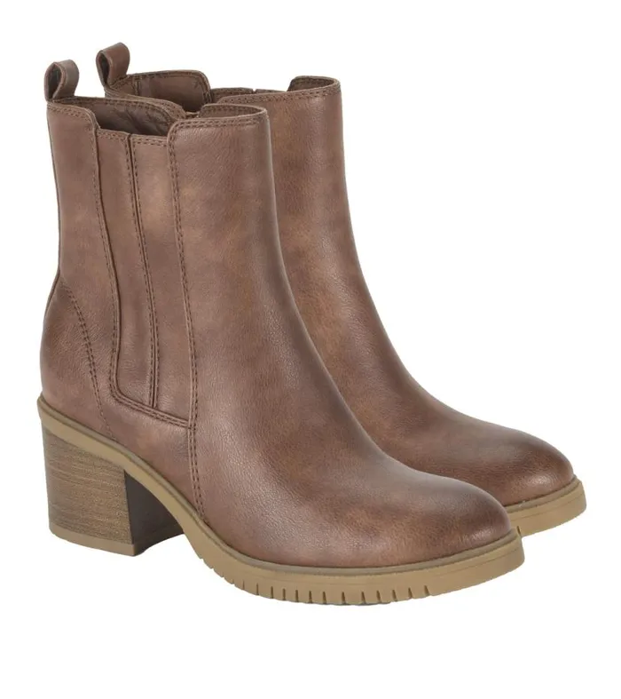 Women Baretraps Booties Feeney Block Heel Boot Brush Brown Women Baretraps Booties Feeney Block Heel Boot Brush Brown
