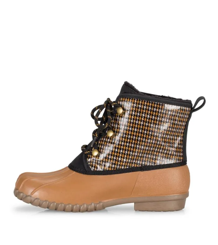 Women Baretraps Booties Fernanda Duck Boot Camel Multi