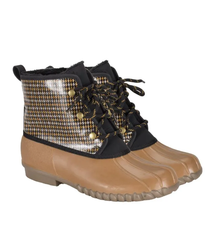Women Baretraps Booties Fernanda Duck Boot Camel Multi