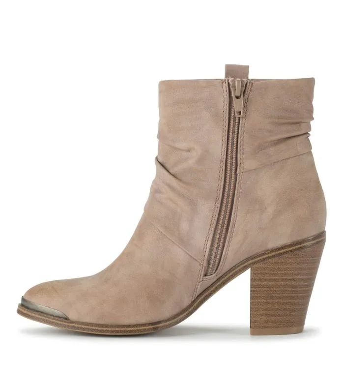 Women Baretraps Booties Katherine Block Heel Bootie Light Mushroom Women Baretraps Booties Katherine Block Heel Bootie Light Mushroom
