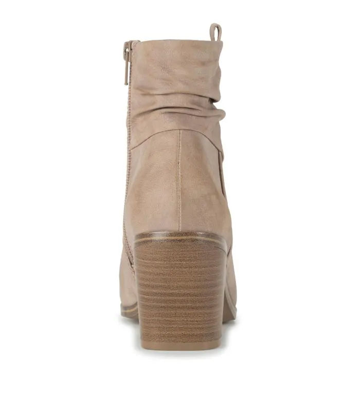 Women Baretraps Booties Katherine Block Heel Bootie Light Mushroom Women Baretraps Booties Katherine Block Heel Bootie Light Mushroom