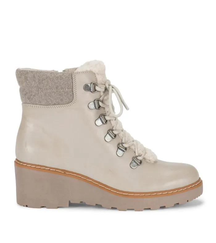 Women Baretraps Booties Nasha Lace Up Wedge Bootie Taupe Women Baretraps Booties Nasha Lace Up Wedge Bootie Taupe