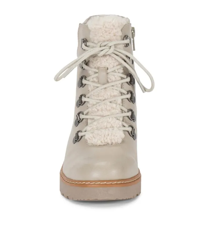 Women Baretraps Booties Nasha Lace Up Wedge Bootie Taupe Women Baretraps Booties Nasha Lace Up Wedge Bootie Taupe