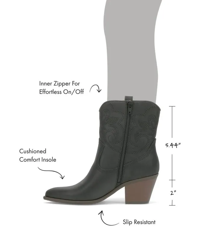 Women Baretraps Booties Yenni Western Boot Black