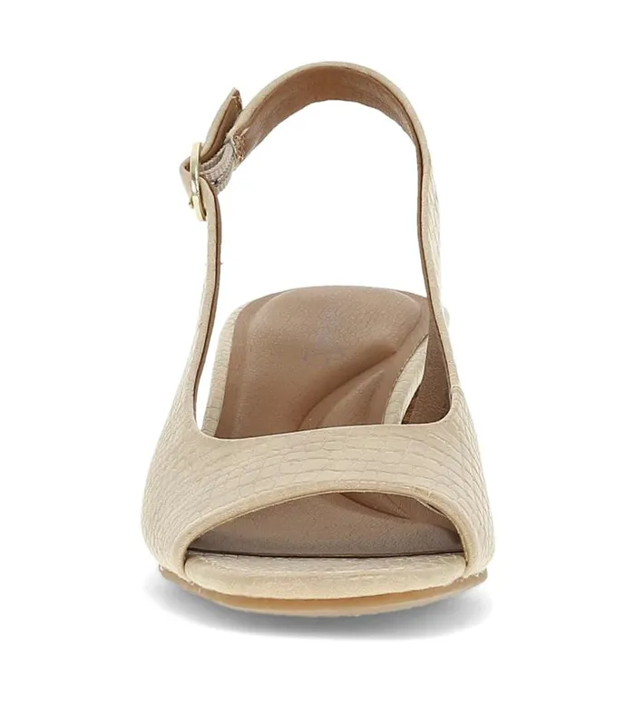 Women Baretraps Dress Shoes Promise Peep Toe Slingback Pump Buff Women Baretraps Dress Shoes Promise Peep Toe Slingback Pump Buff