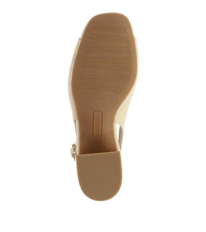 Women Baretraps Dress Shoes Promise Peep Toe Slingback Pump Buff Women Baretraps Dress Shoes Promise Peep Toe Slingback Pump Buff