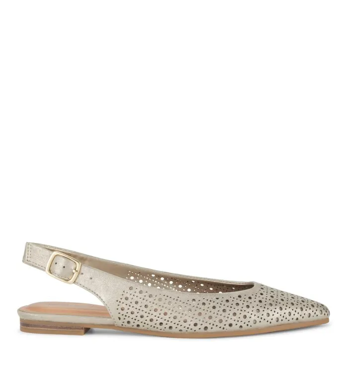 Women Baretraps Flats and Loafers Riva Slingback Flat Champagne