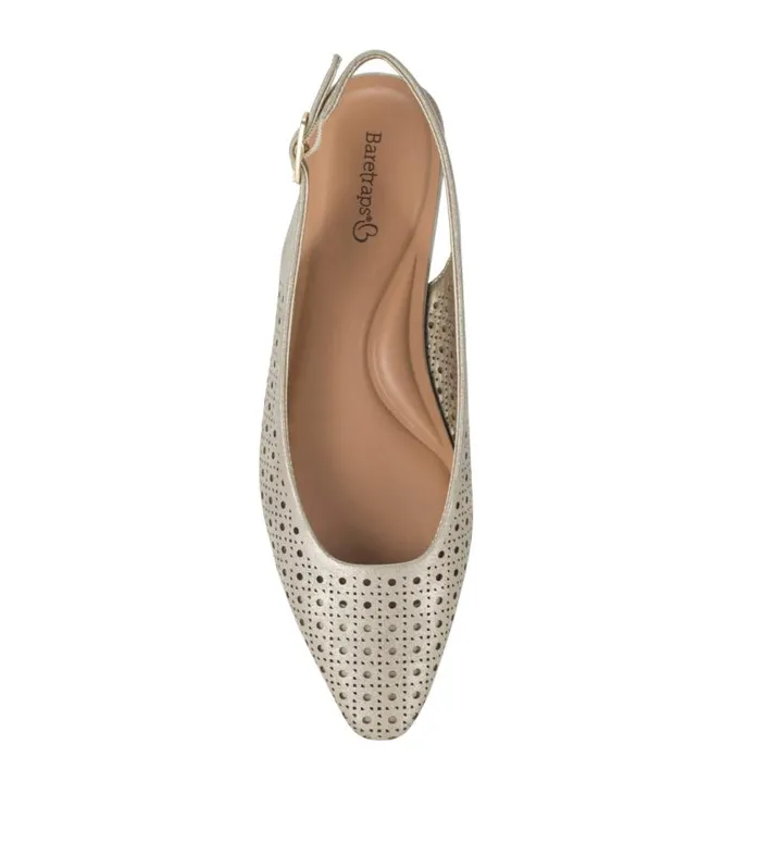 Women Baretraps Flats and Loafers Riva Slingback Flat Champagne
