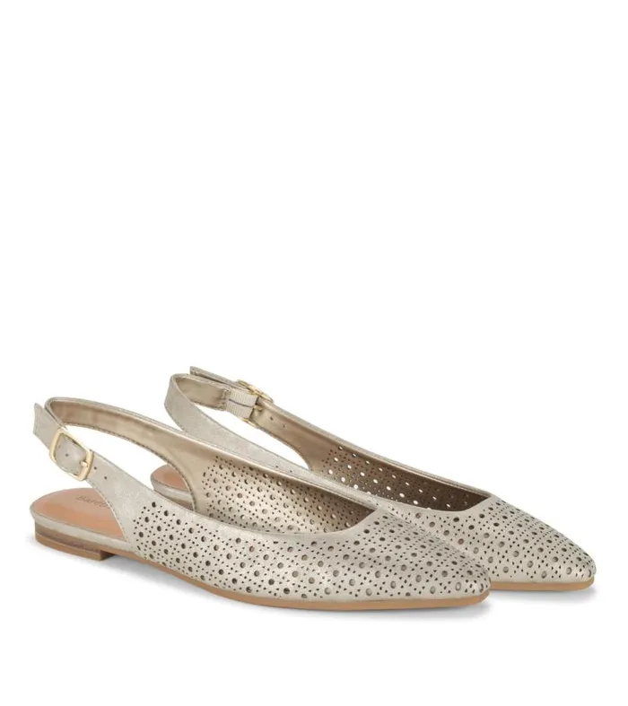 Women Baretraps Flats and Loafers Riva Slingback Flat Champagne