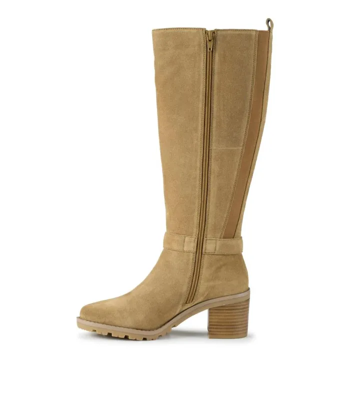 Women Baretraps Knee High Boots Della Tall Boot Cognac Suede Women Baretraps Knee High Boots Della Tall Boot Cognac Suede