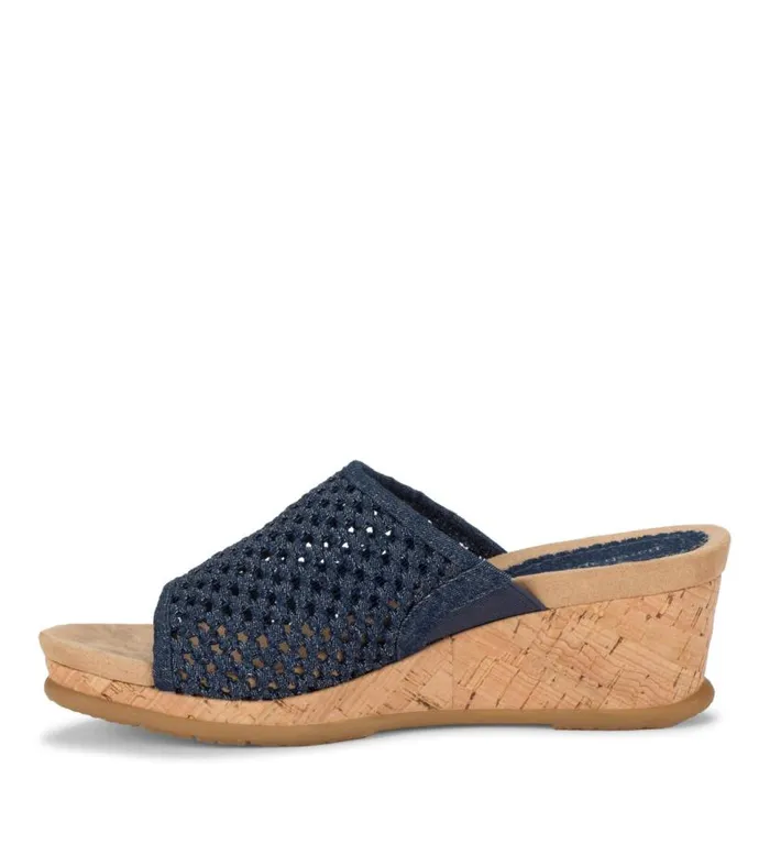 Women Baretraps Slides and Slip On Sandals Flossey Wedge Slide Sandal Dark Denim Women Baretraps Slides and Slip On Sandals Flossey Wedge Slide Sandal Dark Denim