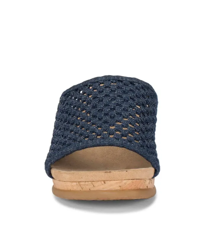 Women Baretraps Slides and Slip On Sandals Flossey Wedge Slide Sandal Dark Denim Women Baretraps Slides and Slip On Sandals Flossey Wedge Slide Sandal Dark Denim