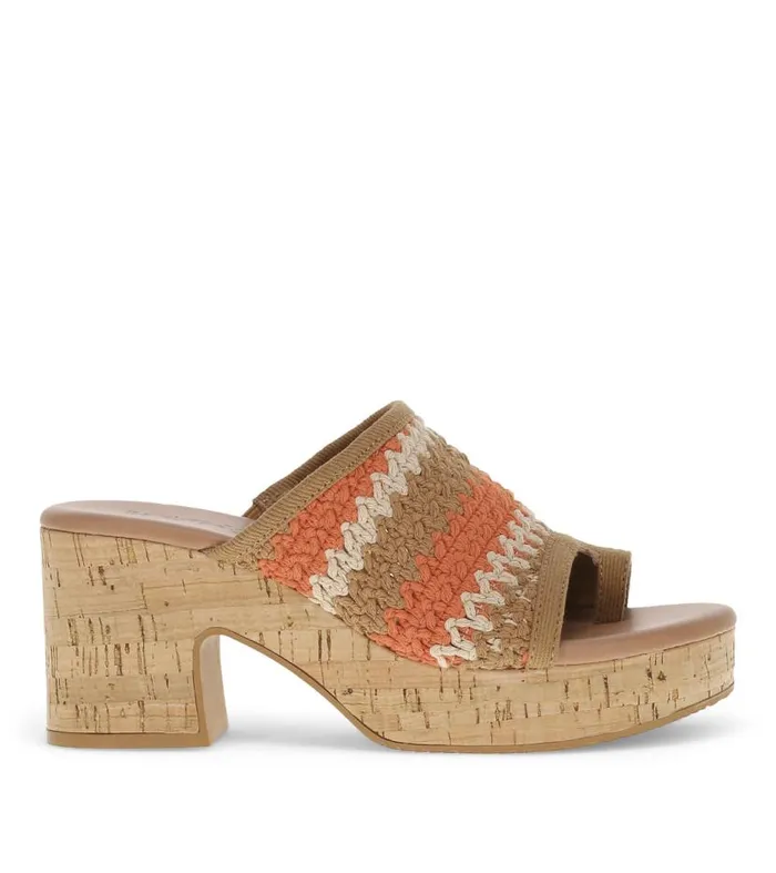 Women Baretraps Slides and Slip On Sandals Michaela Block Heel Sandal Orange Aid Multi Women Baretraps Slides and Slip On Sandals Michaela Block Heel Sandal Orange Aid Multi