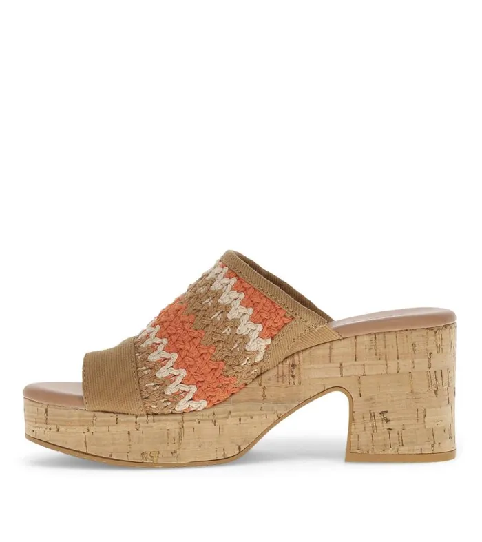 Women Baretraps Slides and Slip On Sandals Michaela Block Heel Sandal Orange Aid Multi Women Baretraps Slides and Slip On Sandals Michaela Block Heel Sandal Orange Aid Multi