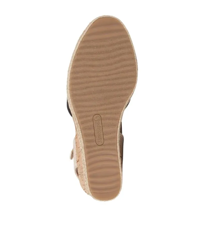 Women Baretraps Wedge Sandals Ocean Closed Toe Wedge Sandal Black Canvas Women Baretraps Wedge Sandals Ocean Closed Toe Wedge Sandal Black Canvas