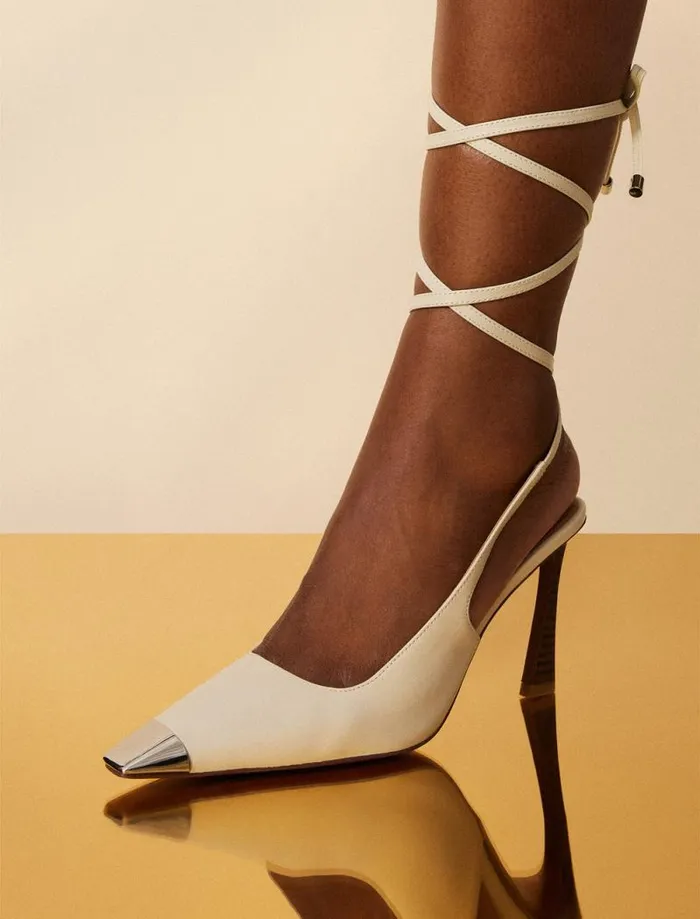 Women BCBG Shoes Rinzo Pump Heel White Cap