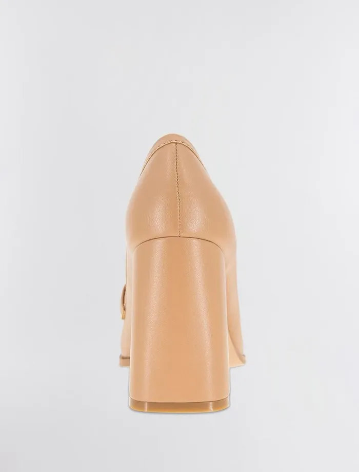 Women BCBG Shoes Yixy Loafer Heel Tan Women BCBG Shoes Yixy Loafer Heel Tan
