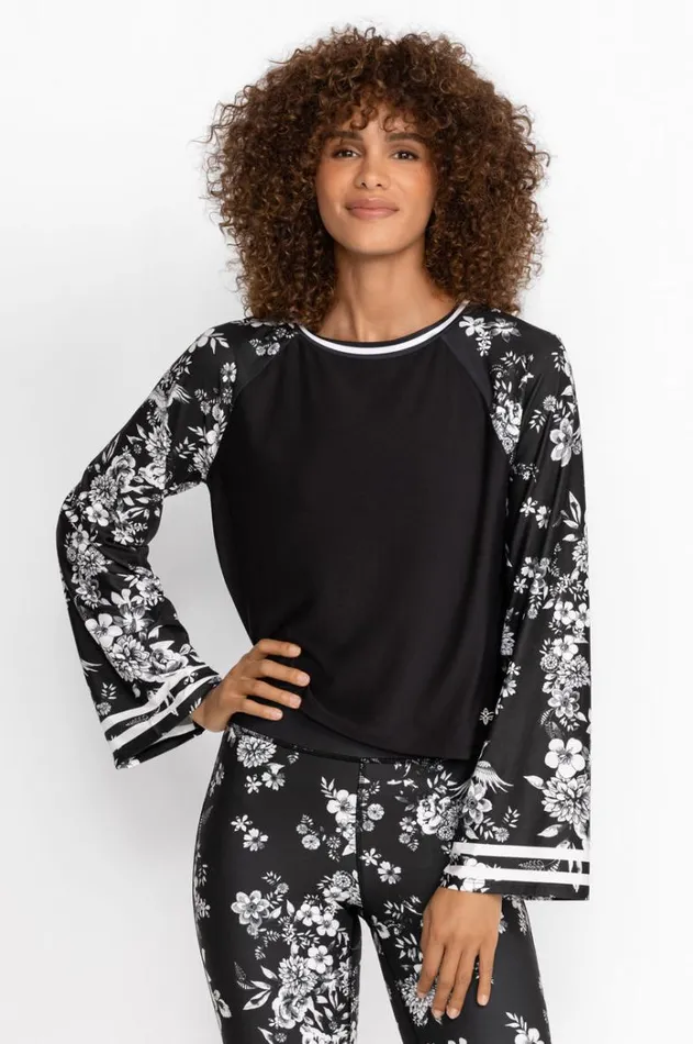 Women Bee Active Kimono Sleeve Swing Tee Charcoal Dreamer Johnny Was Tops Women Bee Active Kimono Sleeve Swing Tee Charcoal Dreamer Johnny Was Tops