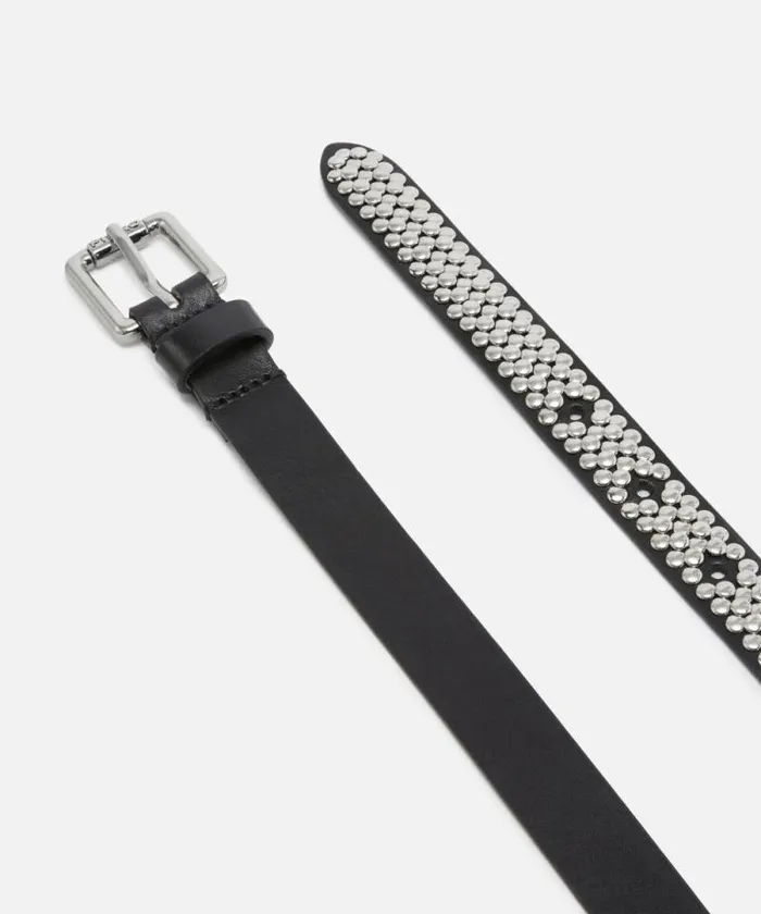 Women Belts Pinko Thin Belt With Jewel Studs 2 Cm Limo Blackshiny Nickel Women Belts Pinko Thin Belt With Jewel Studs 2 Cm Limo Blackshiny Nickel