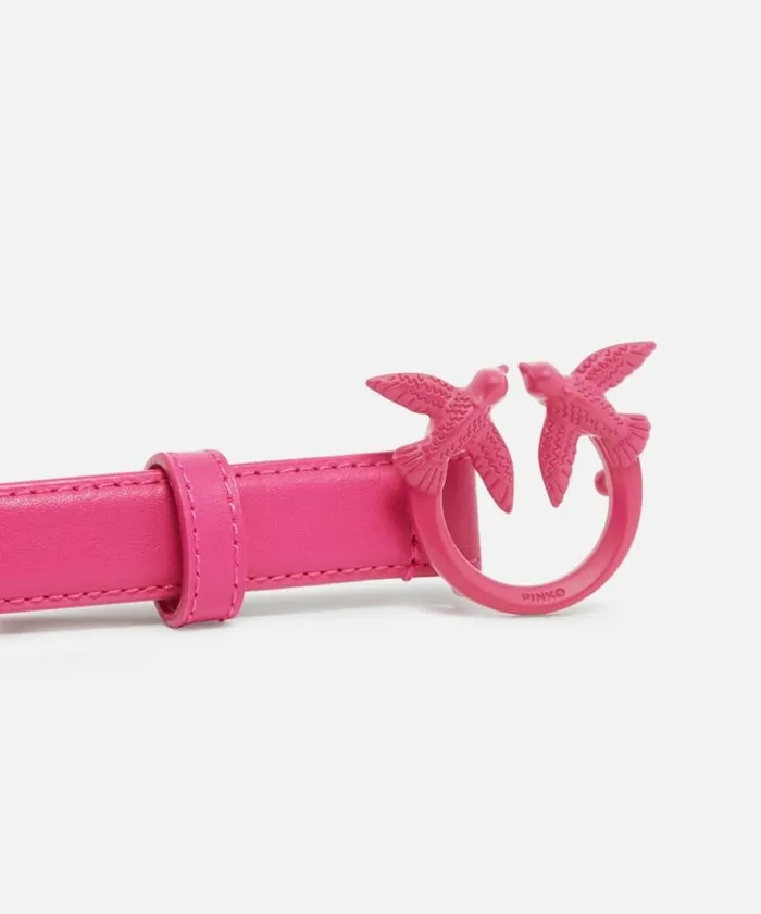 Women Belts Pinko Thin Colourblock Love Birds Leather Belt 2cm Pinko Pinkblock Colour Women Belts Pinko Thin Colourblock Love Birds Leather Belt 2cm Pinko Pinkblock Colour