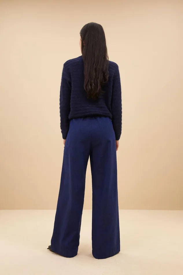 Women Benji Twill Pants Kingsblue Bybar Trousers