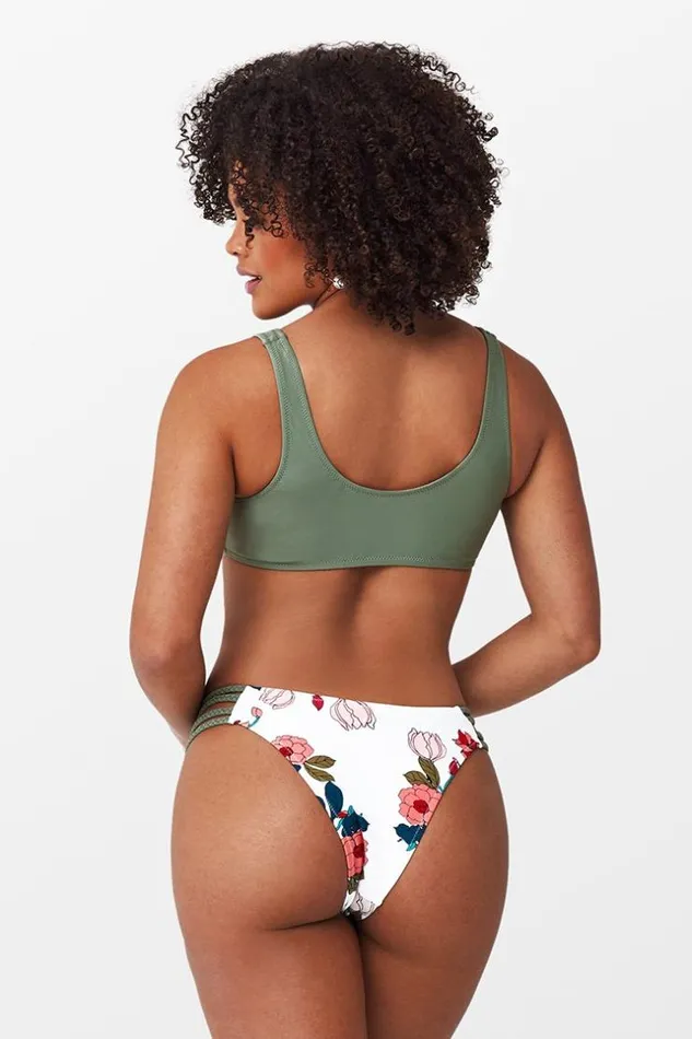 Women Bikini Sets Cupshe Hailee Knotted Front And Strappy Bikini Multicolor