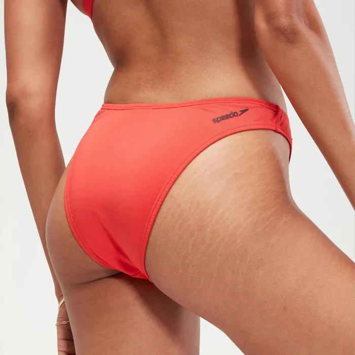 Women Bikinis and Tankinis Speedo FLU3NTE Sccop Bikini Bottom Red