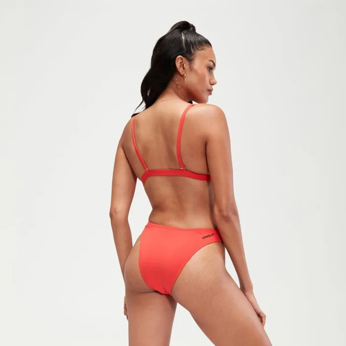 Women Bikinis and Tankinis Speedo FLU3NTE Sccop Bikini Bottom Red