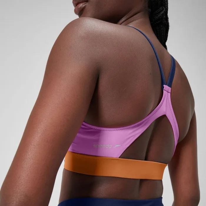 Women Bikinis and Tankinis Speedo Women039s Colourblock Bikini Top Blue