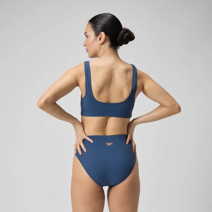 Women Bikinis and Tankinis Speedo Women039s Textured Deep U Back Bikini Navy Women Bikinis and Tankinis Speedo Women039s Textured Deep U Back Bikini Navy