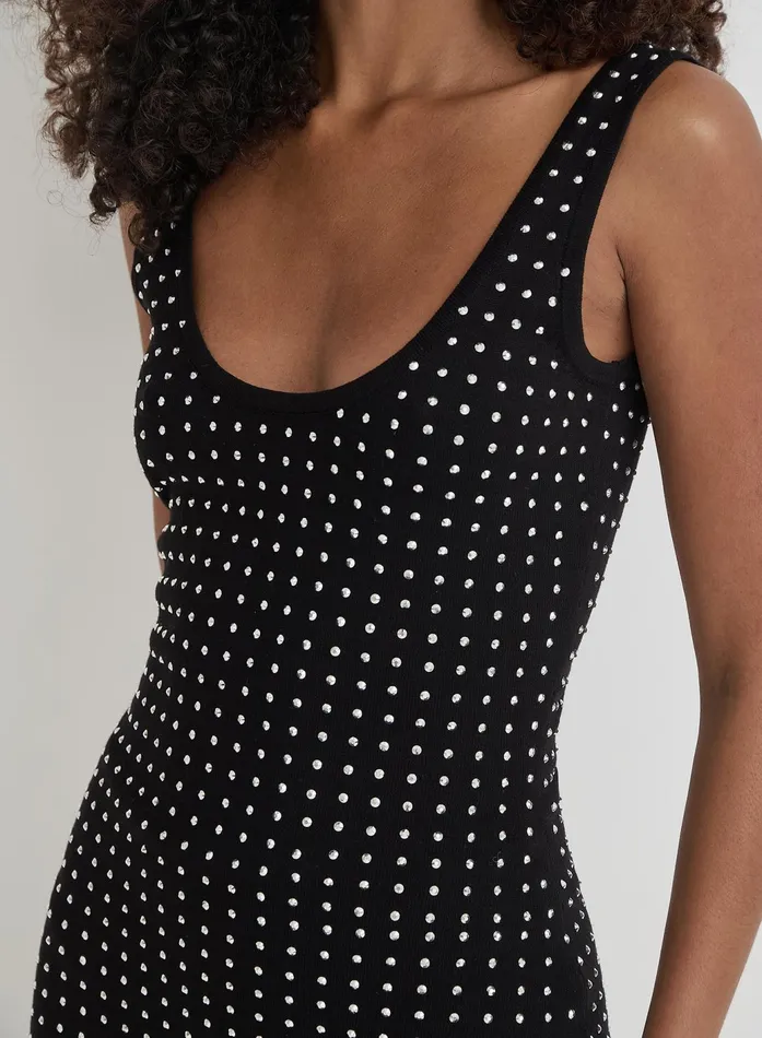 Women Black Embellished Mini Dress Tallie 4th and Reckless Dresses