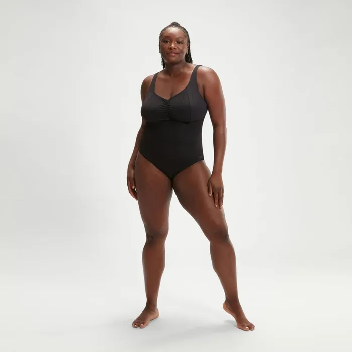 Women BodyShaping Speedo Women039s Plus Size Shaping AquaNite Swimsuit Black