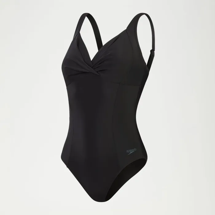 Women BodyShaping Speedo Women039s Shaping Cross Knot Swimsuit Black