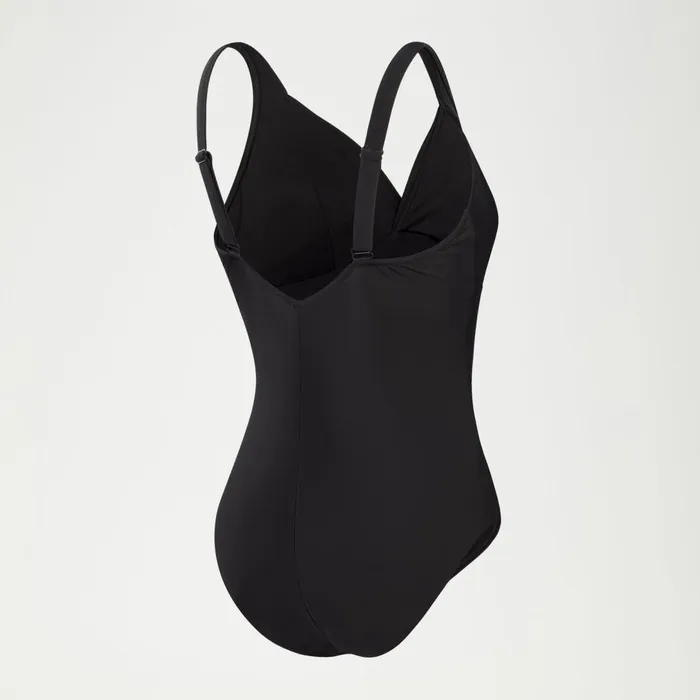 Women BodyShaping Speedo Women039s Shaping Cross Knot Swimsuit Black