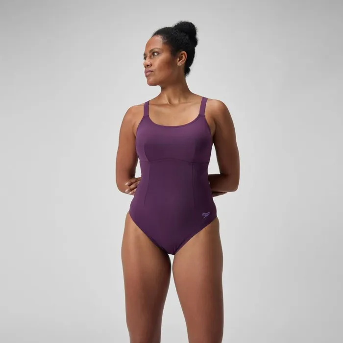 Women BodyShaping Speedo Women039s Shaping Crossback Swimsuit Purple