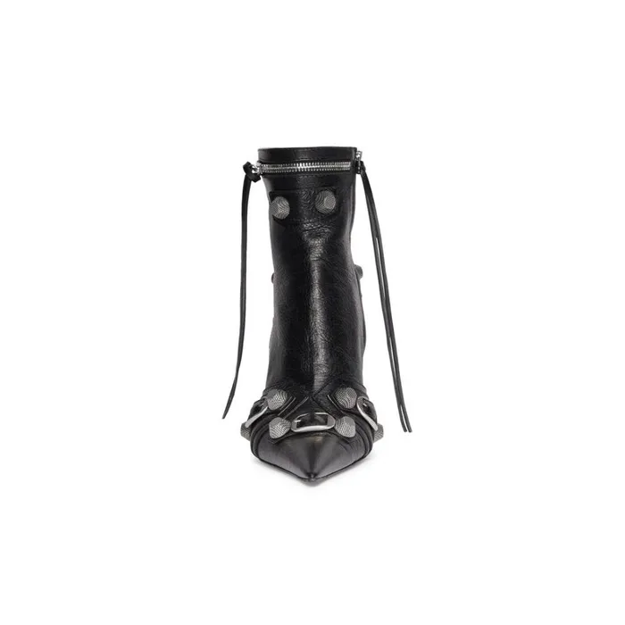Women Boots and Ankle Boots Balenciaga Cagole 90mm Bootie In Black