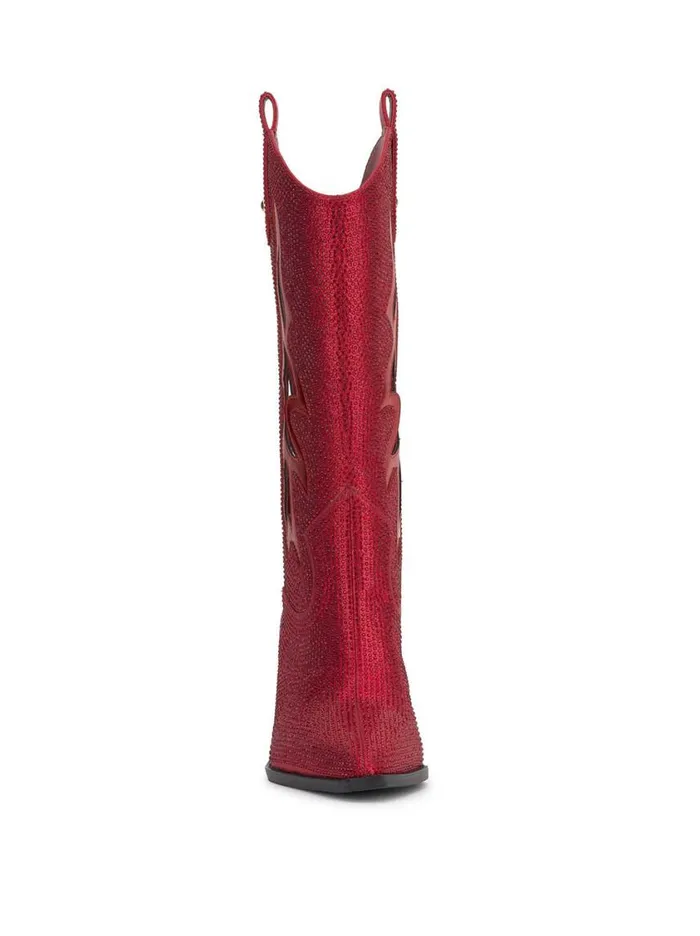 Women Boots and Booties Jessica Simpson Ginika Western Boot In Red Muse